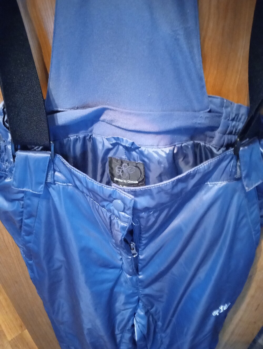 Women's Skiwear By Glissade Purple Blue Ski Pants With Bib